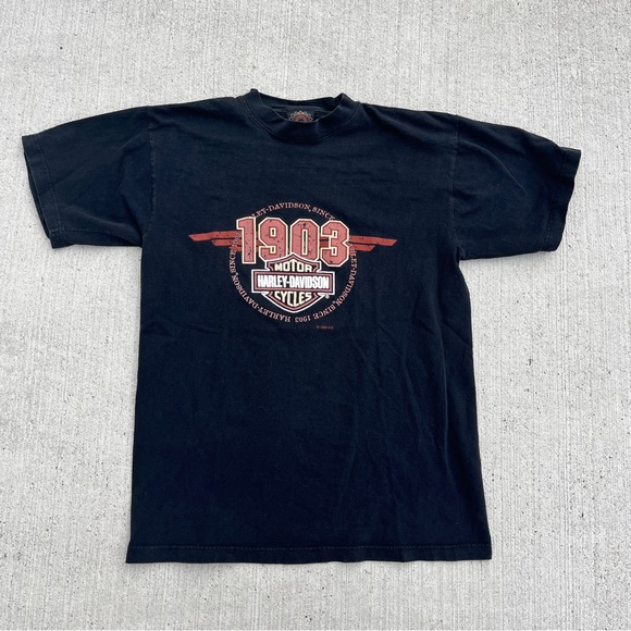 Harley-Davidson Other - Vintage Black Harley Davidson Motorcycles T-shirt a size Medium Used 1996